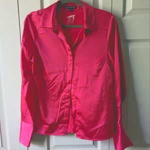 NWOT Boston Proper Button Down Blouse Size 8